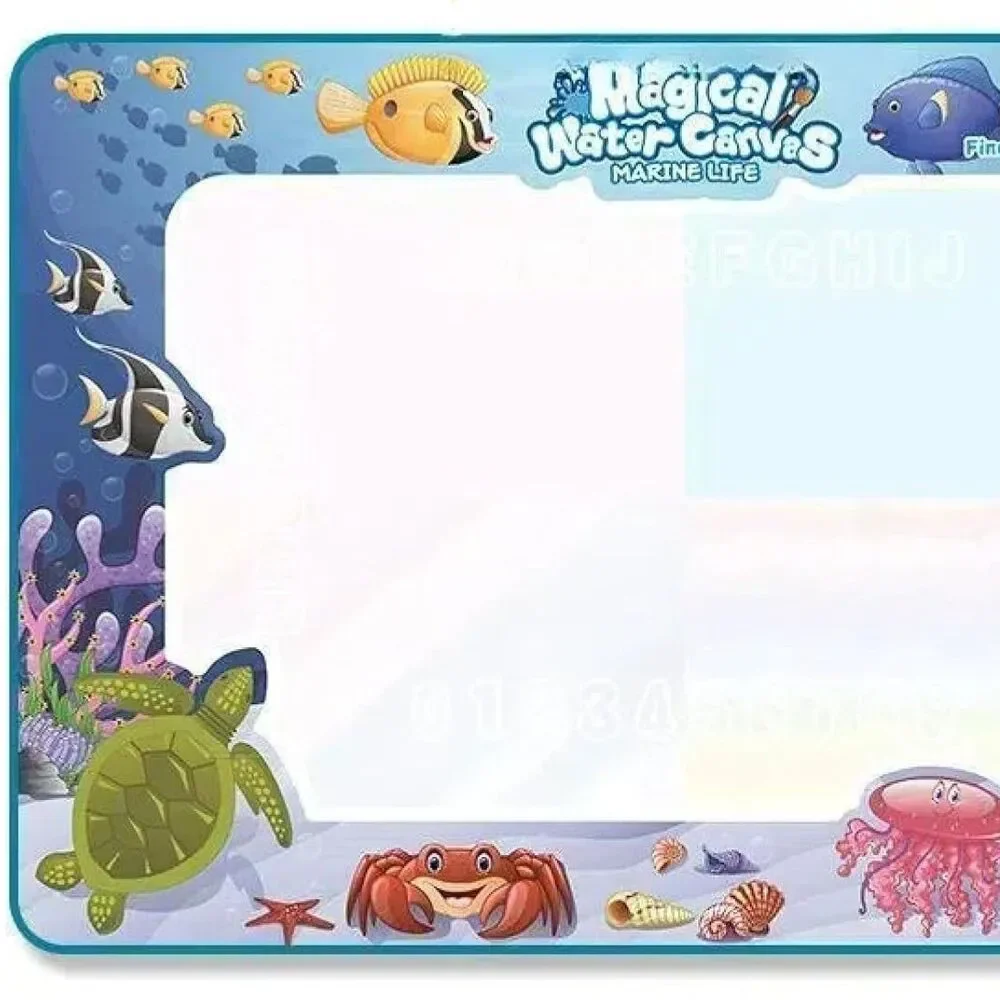 NEW Magical Water Canvas Ocean World Mess-Free Doodle Mat Toddler Learning Toy
